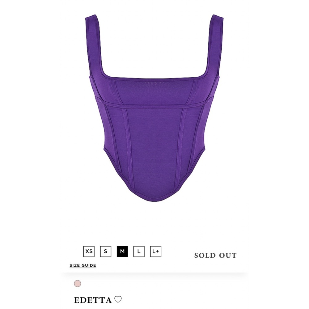 House of CB Edetta Grape Corset Top